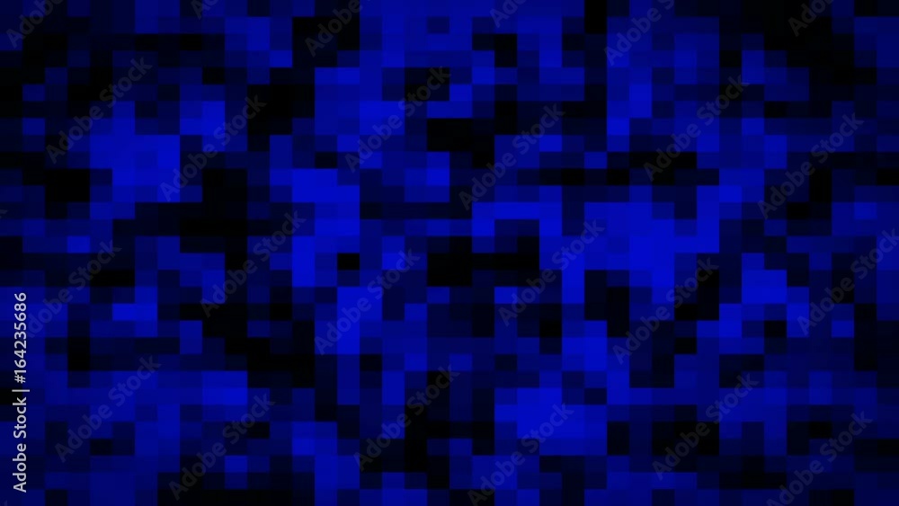 Motion abstract background blue and black pixels flashing and switch. Motion abstract background blue and black pixels flashing and switch.