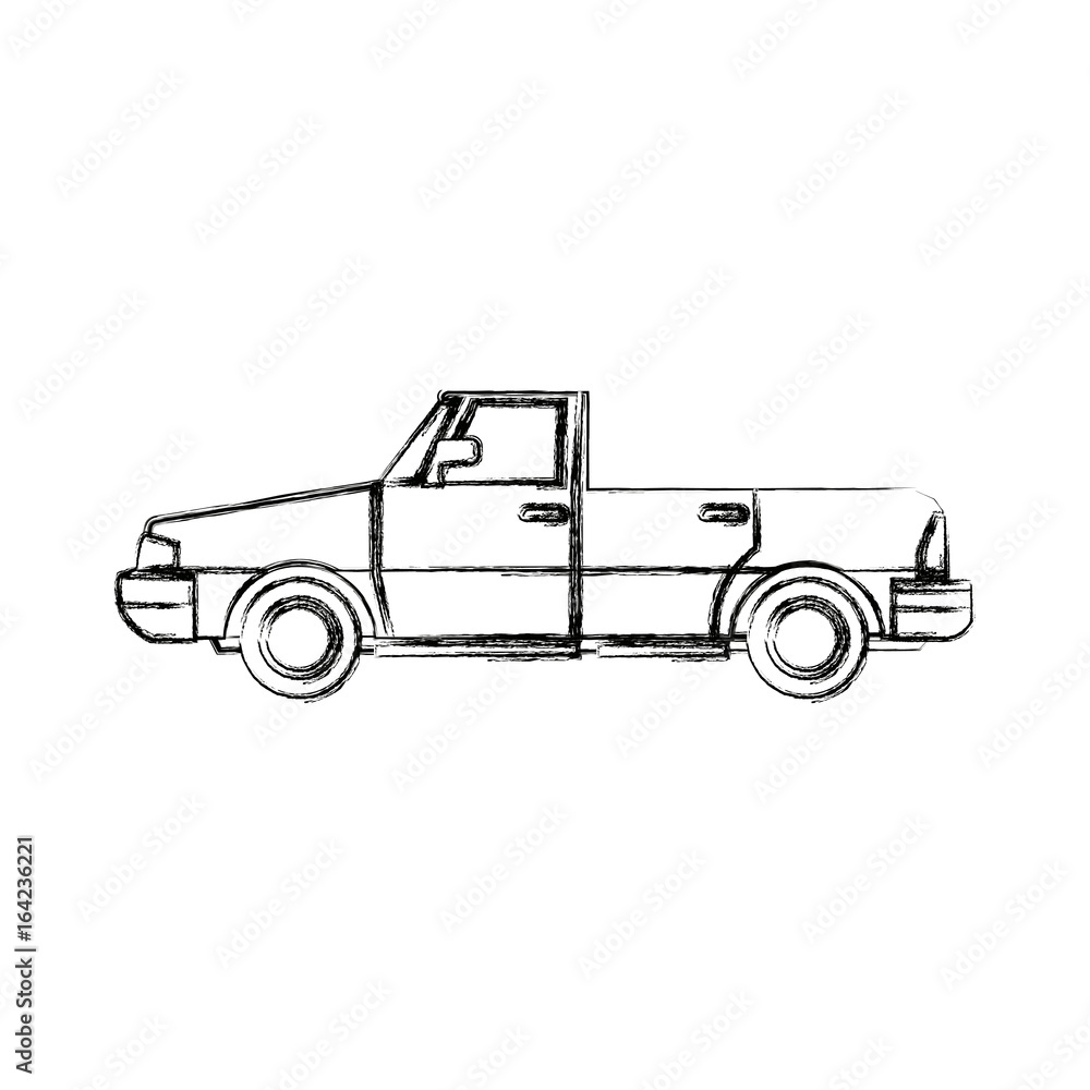 car convertible sport automobile transport vector illustration