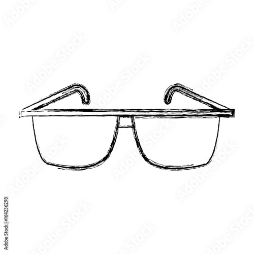 glasses accessory fashion element design vector illustration