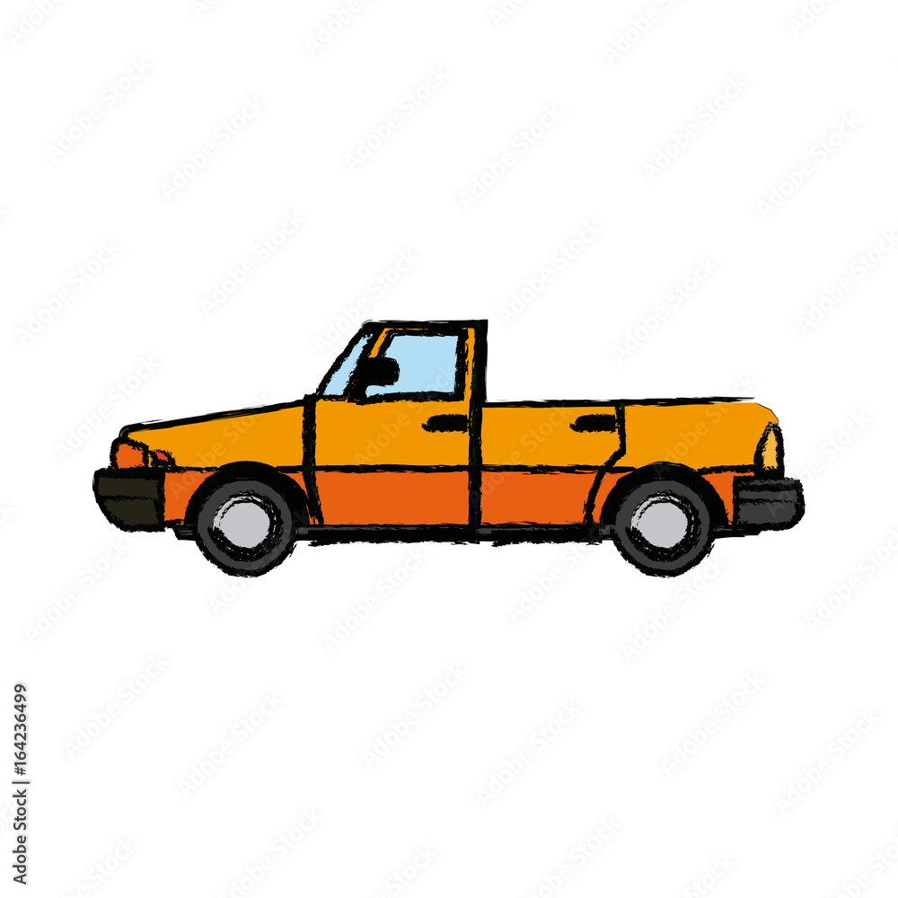 car convertible sport automobile transport vector illustration
