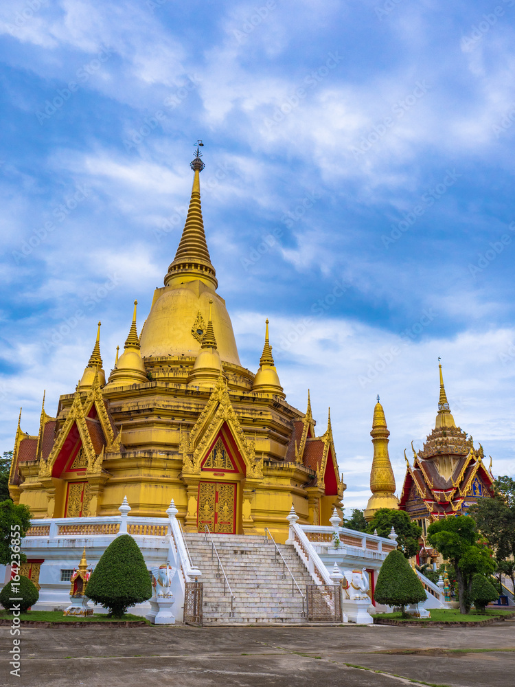 Fototapeta premium Beautiful temple in Thailand, the statue of Buddha and architecture .