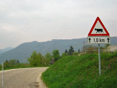 Landstrasse in Slowenien