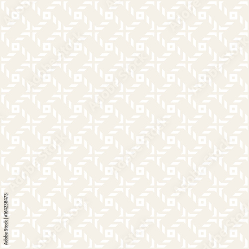 Fototapeta Naklejka Na Ścianę i Meble -  Crosshatch vector seamless geometric pattern. Crossed graphic rectangles background. Checkered motif. Seamless subtle texture of crosshatched lines. Trellis simple fabric print.