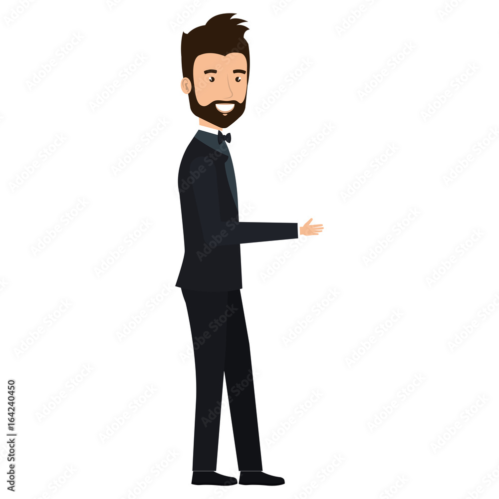 elegant husband avatar character vector illustration design elegant husband avatar character vector illustration design