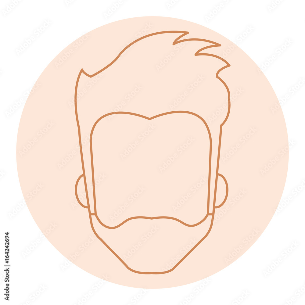 young man head model avatar character vector illustration design young man head model avatar character vector illustration design