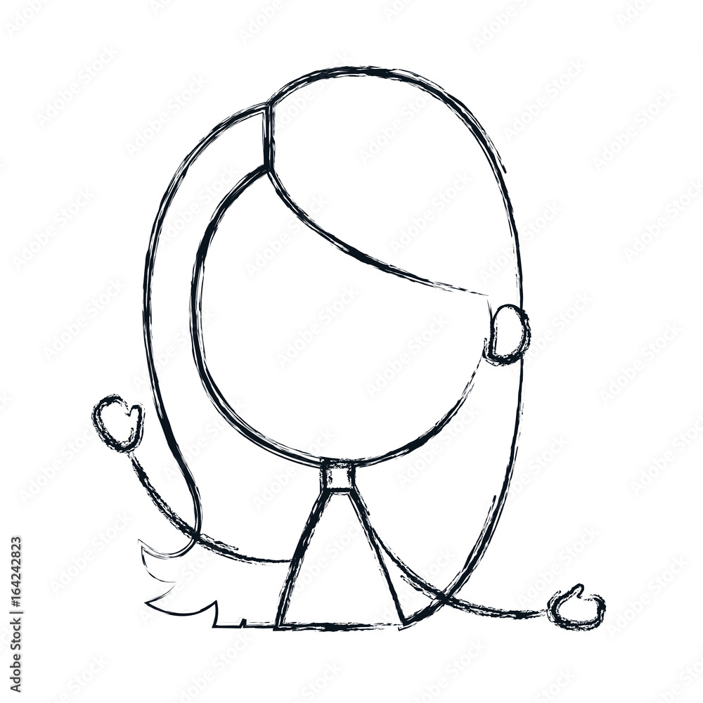 cute and little girl character vector illustration design cute and little girl character vector illustration design