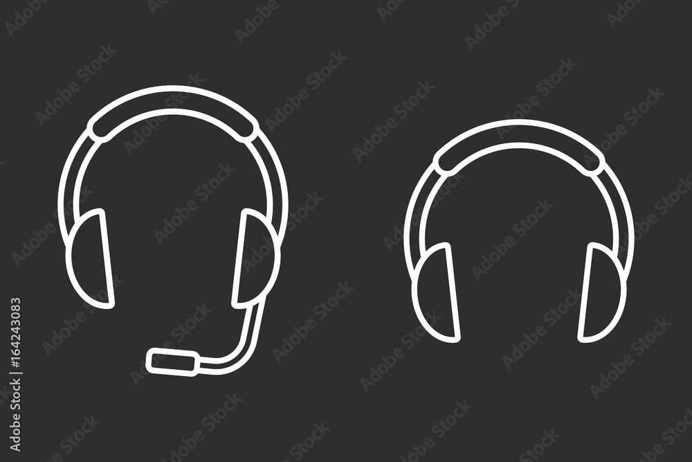 Headphone - vector icon. Headphone - vector icon.