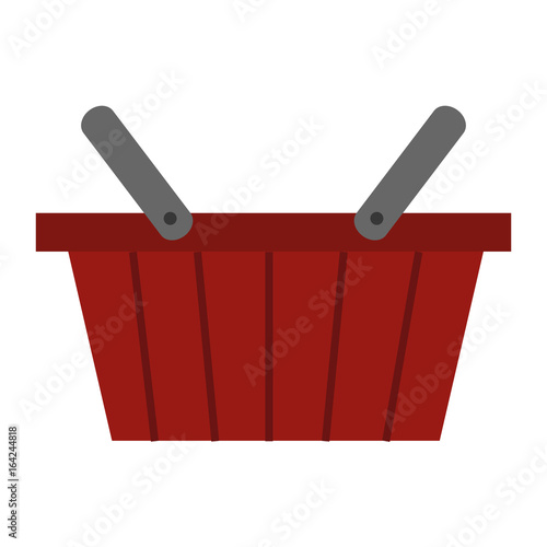 shopping basket isolated icon vector illustration design