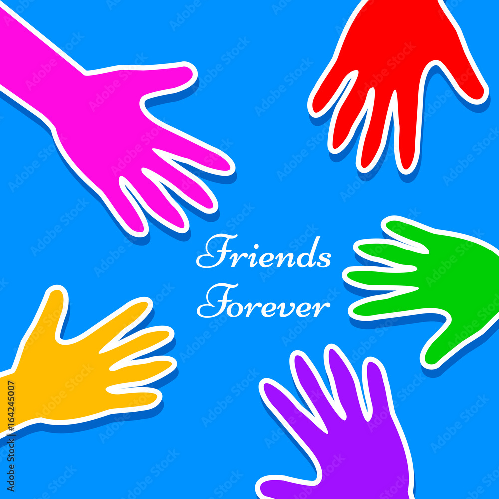 illustration of Friendship Day background