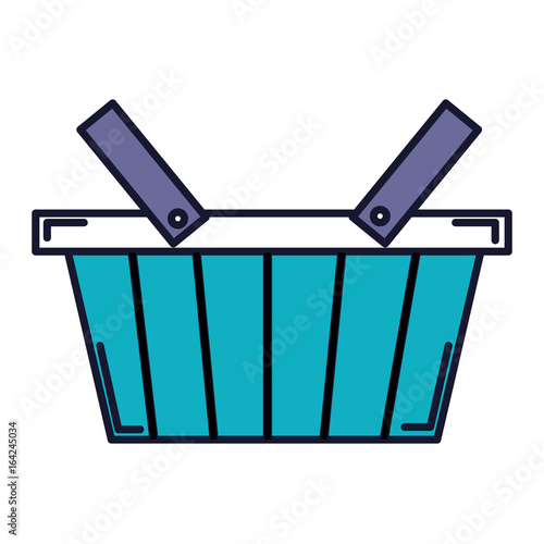 shopping basket isolated icon vector illustration design