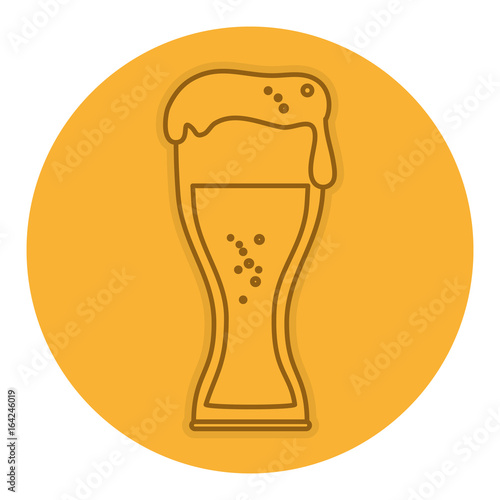 beer cup isolated icon vector illustration design