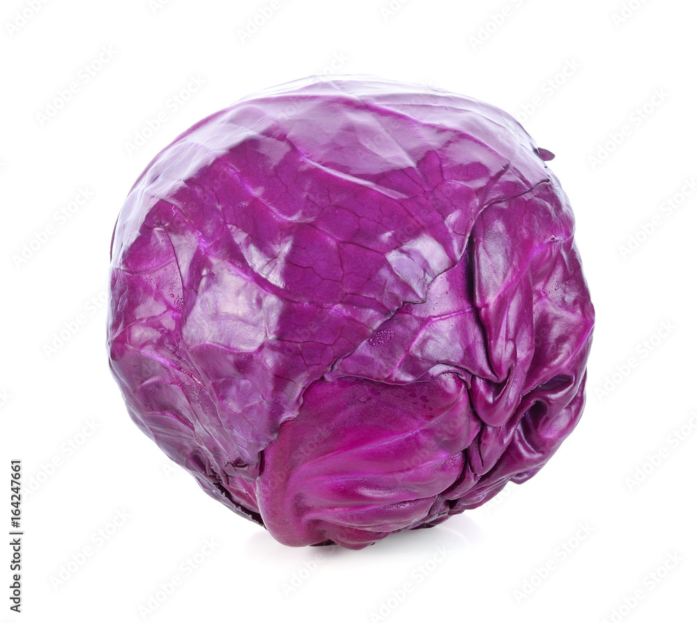 red cabbage isolated on white red cabbage isolated on white