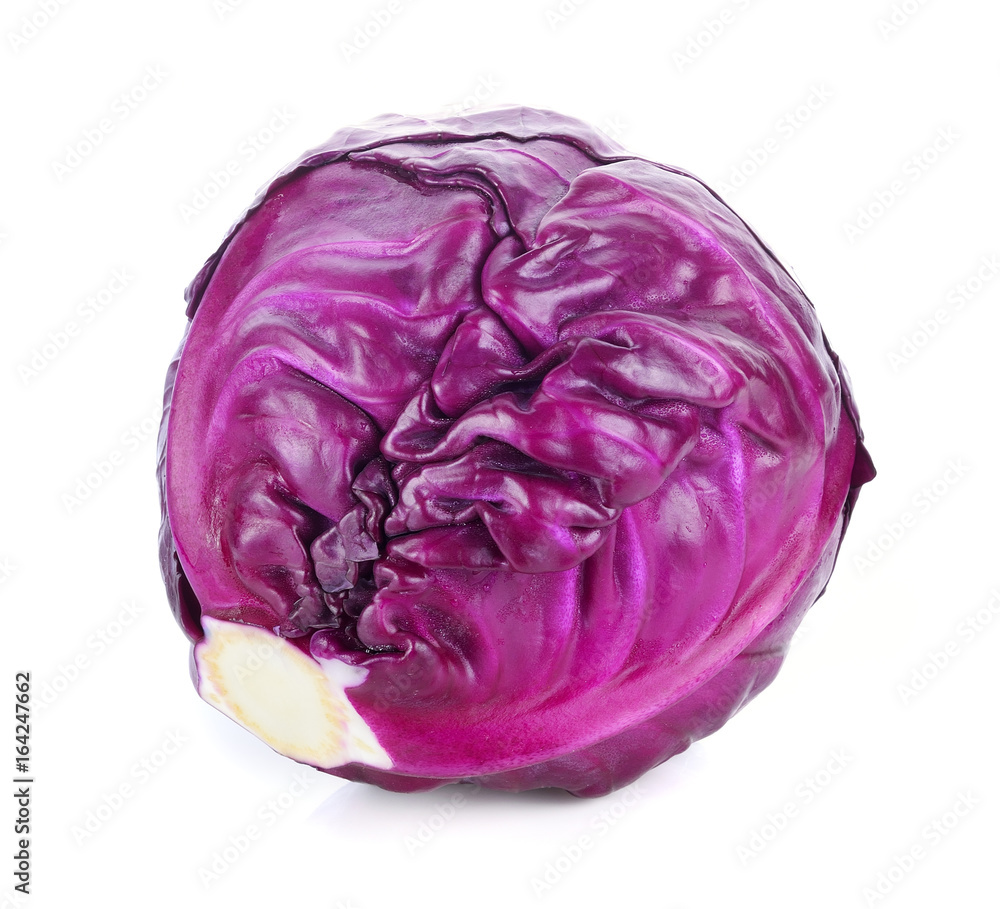 red cabbage isolated on white red cabbage isolated on white