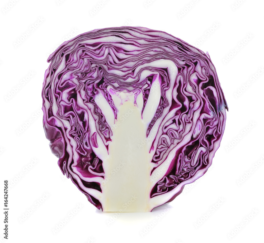 red cabbage isolated on white red cabbage isolated on white