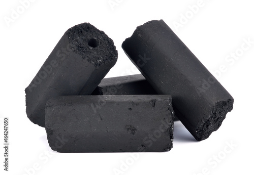 charcoal isolated on white background
