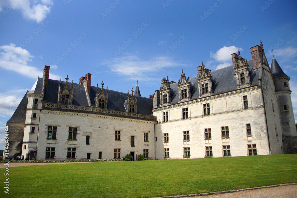 Château médiéval d'Amboise où repose Léonard de Vinci