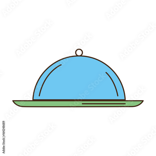 tray server isolated icon vector illustration design