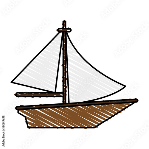 Sailboat vector illustration