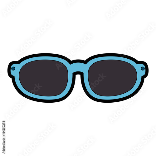 sunglasses icon over white background vector illustration