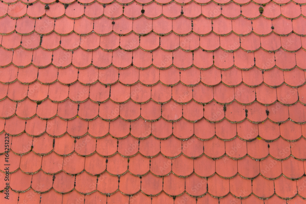 Red roof pattern background texture Red roof pattern background texture