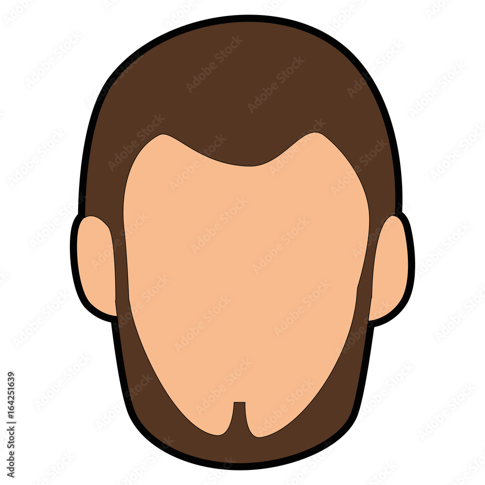 avatar man with beard icon over white background vector illustration avatar man with beard icon over white background vector illustration