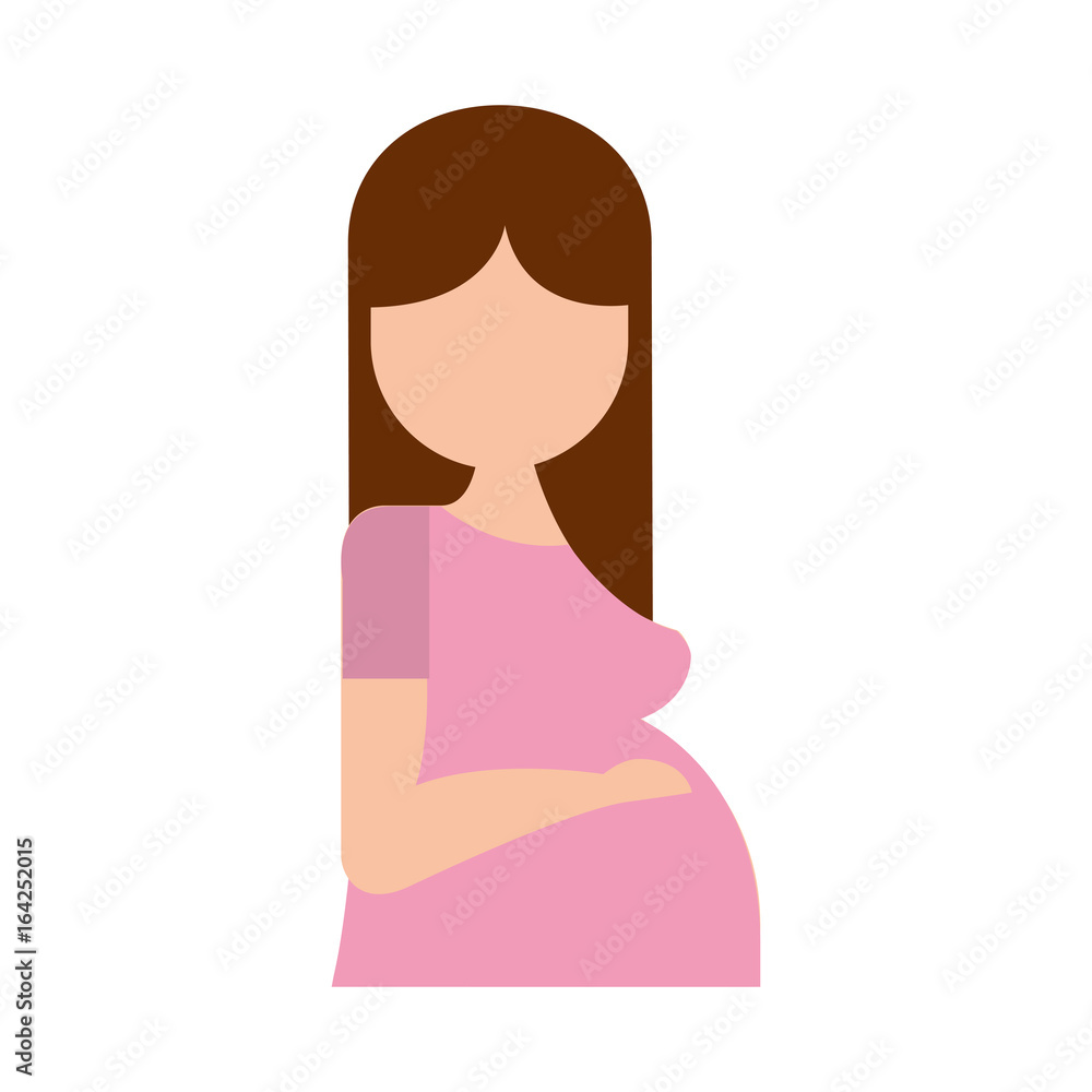 pregnant woman avatar character vector illustration design pregnant woman avatar character vector illustration design