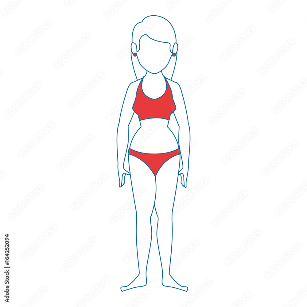 woman wearing a swimsuit icon over white background colorful design vector illustration woman wearing a swimsuit icon over white background colorful design vector illustration