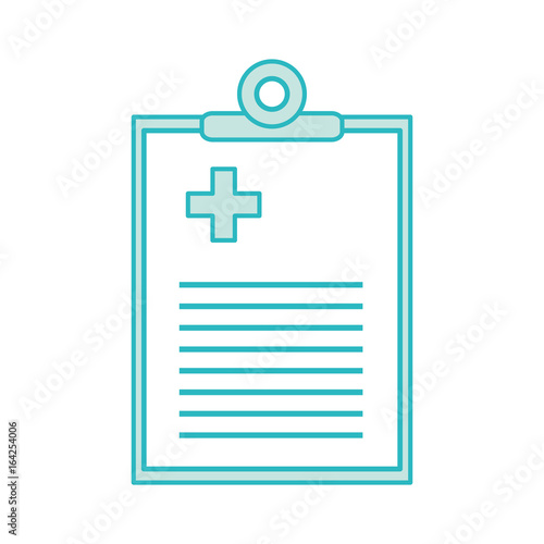 medical order document icon vector illustration design