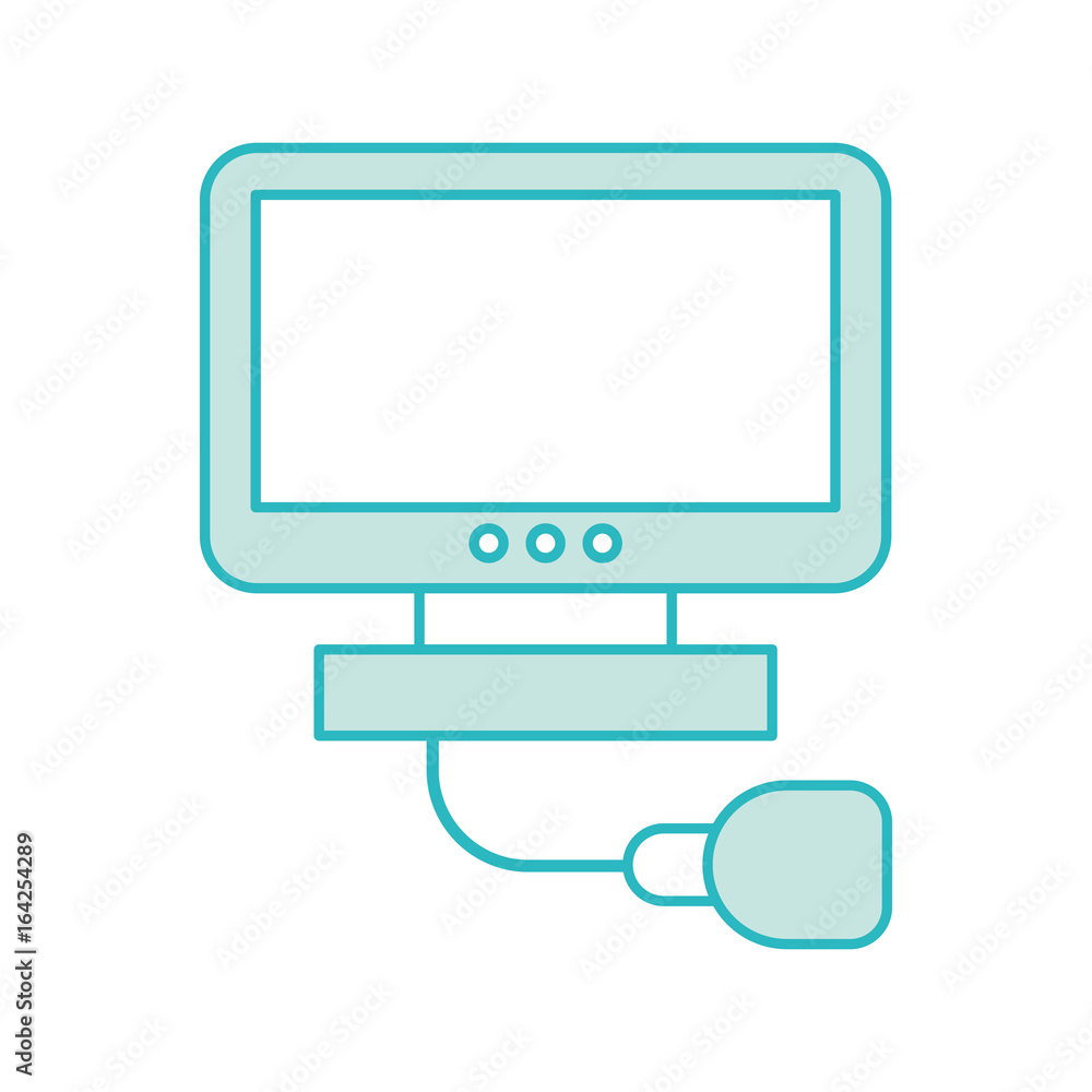 Ultrasound monitor isolated icon vector illustration design Ultrasound monitor isolated icon vector illustration design