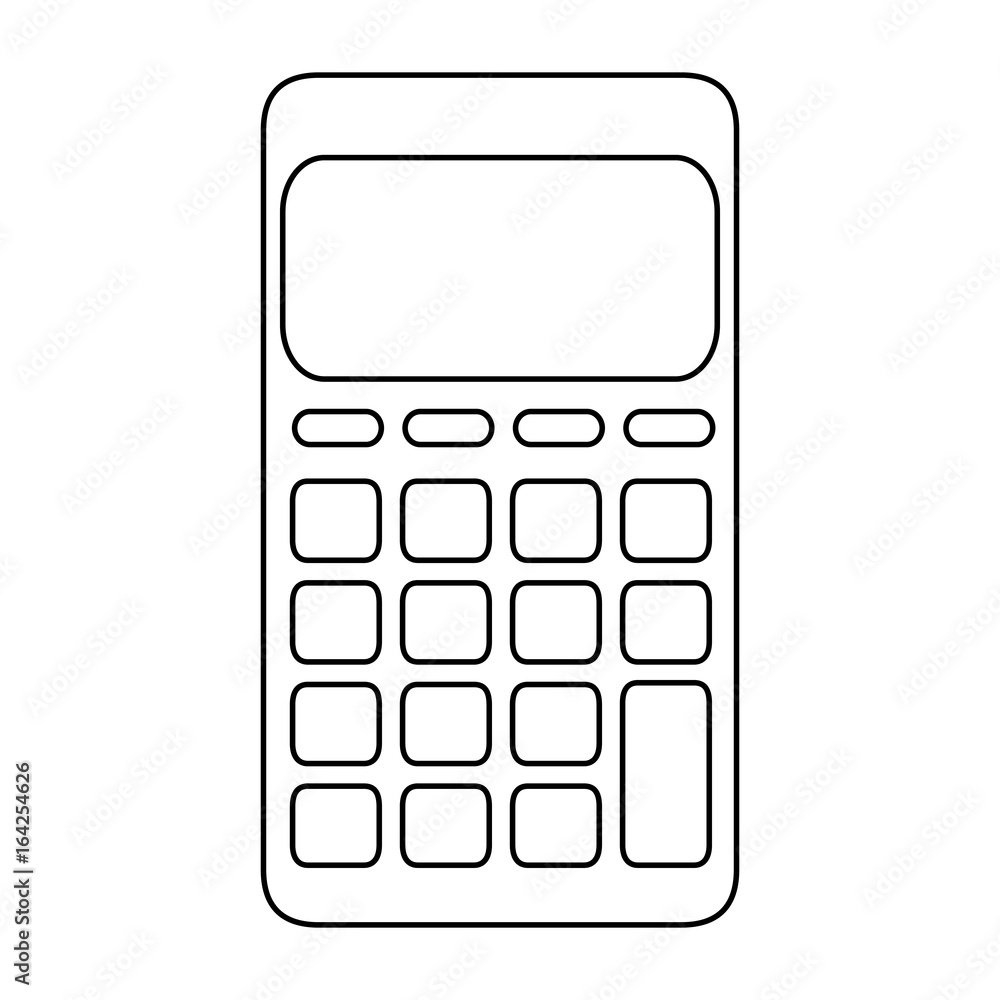 calculator icon over white background vector illustration calculator icon over white background vector illustration