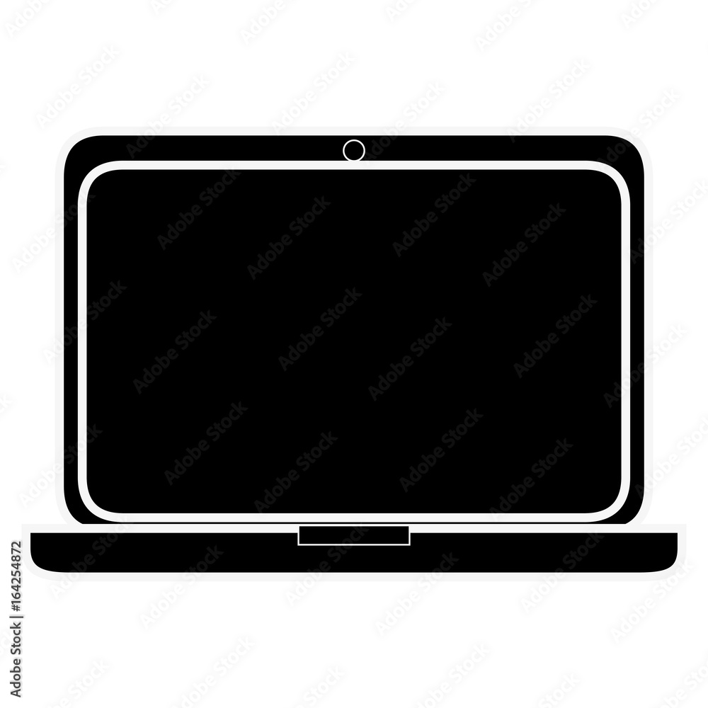 laptop computer icon over white background vector illustration laptop computer icon over white background vector illustration