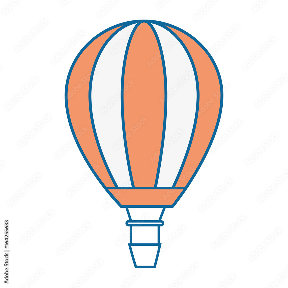 Naklejka premium air balloon icon over white background vector illustration