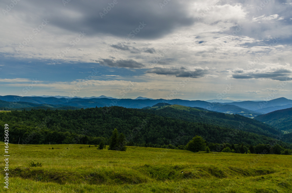 Carpathian mountains landscape in Ukraine in the summer season in Yaremche Carpathian mountains landscape in Ukraine in the summer season in Yaremche