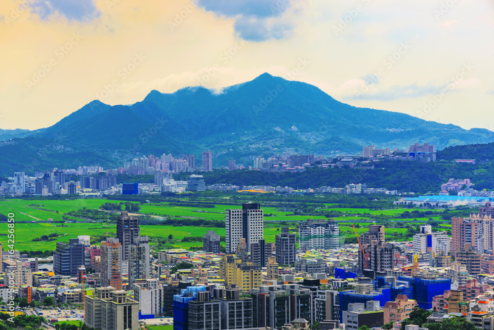 View of Taipei from Battleship rock