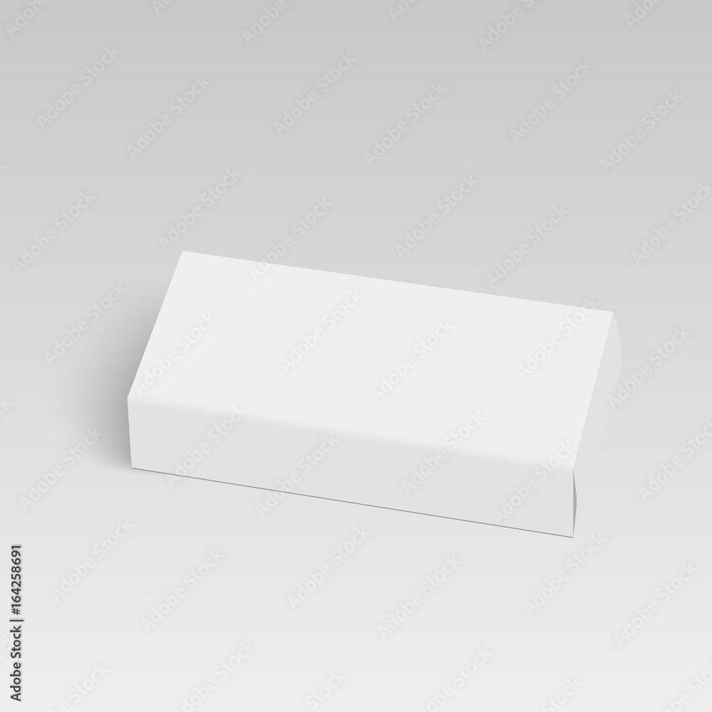White product cardboard package box. Illustration Vector White product cardboard package box. Illustration Vector