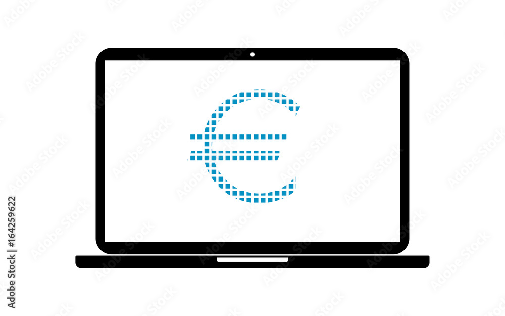 Pixel Icon Laptop - Euro Pixel Icon Laptop - Euro