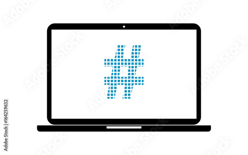 Pixel Icon Laptop - Raute