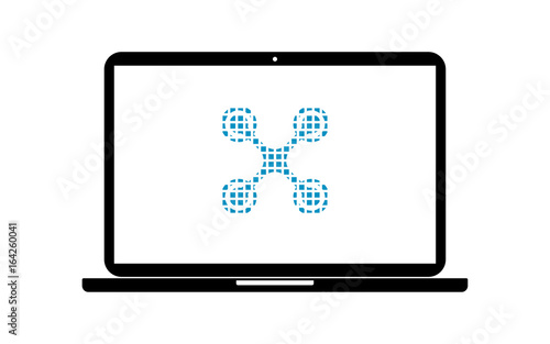 Pixel Icon Laptop - Quadrocopter