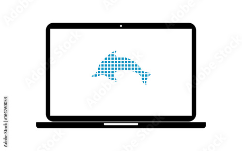 Pixel Icon Laptop - Delfin