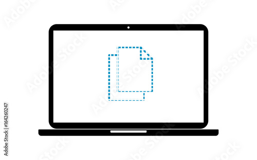 Pixel Icon Laptop - Datei neu