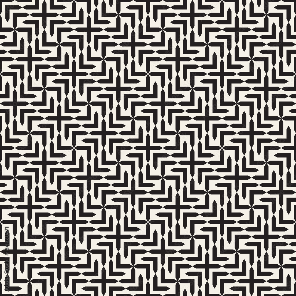 Vector seamless cross tiling pattern. Modern stylish geometric lattice texture. Repeating mosaic shapes abstract background Vector seamless cross tiling pattern. Modern stylish geometric lattice texture. Repeating mosaic shapes abstract background
