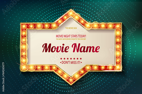 Movie time cinema premiere poster design.