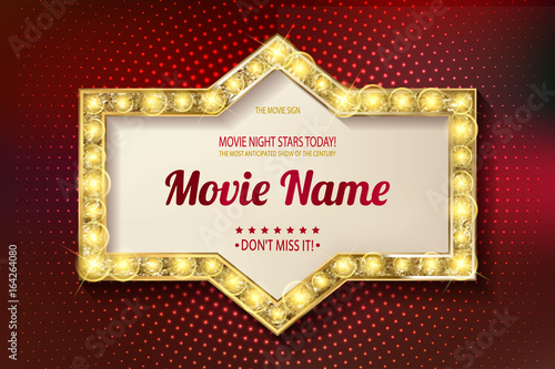 Movie time cinema premiere poster design.