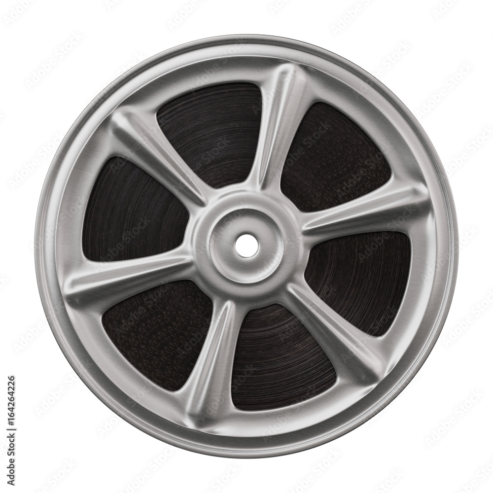 Naklejka premium Isolated film reel