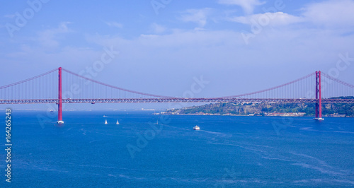 25th April Bridge over River Tagus in Lisbon aka Salazar Bridge