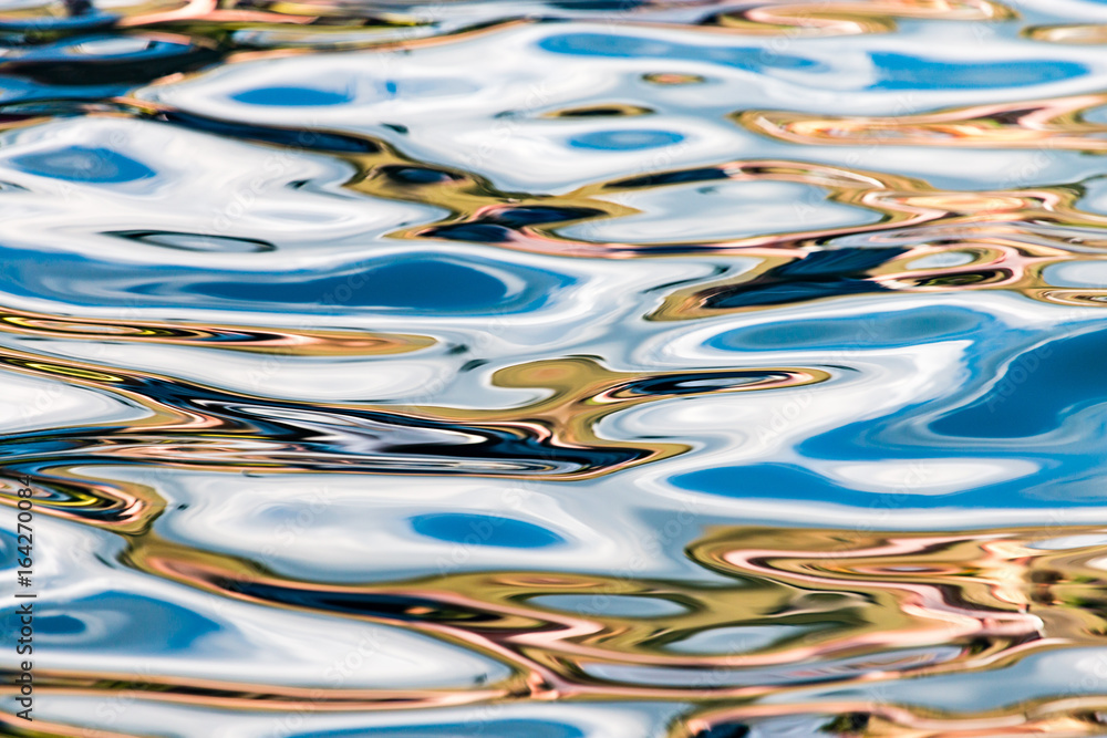 The smooth water in the pool as a background The smooth water in the pool as a background