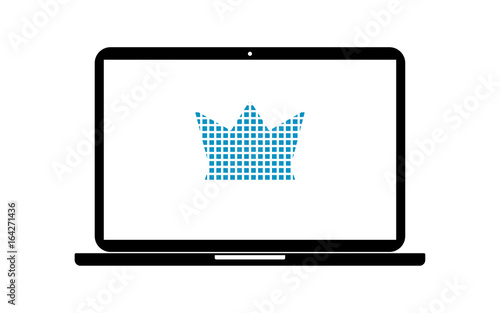 Pixel Icon Laptop - Krone Auszeichnung