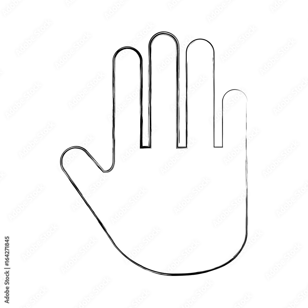 hand human stop icon vector illustration design hand human stop icon vector illustration design