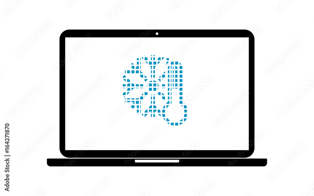 Pixel Icon Laptop - Temperatur kalt Pixel Icon Laptop - Temperatur kalt