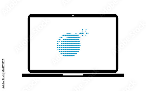 Pixel Icon Laptop - Bombe